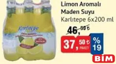 KARLITEPE LİMON AROMALI MADEN SUYU 6X200 ML